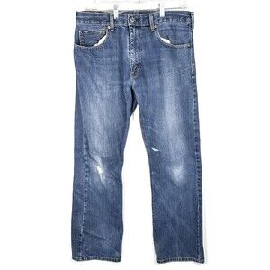 Levi's 517 Boot Cut Denim Dark Jeans 36x34 Mid Wash Cowboy Western